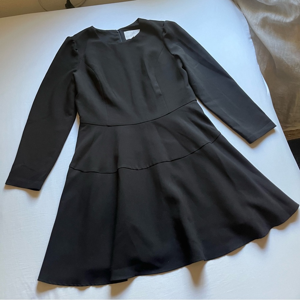 GAL MEETS GLAM black long sleeve knee‎ length/mini dress